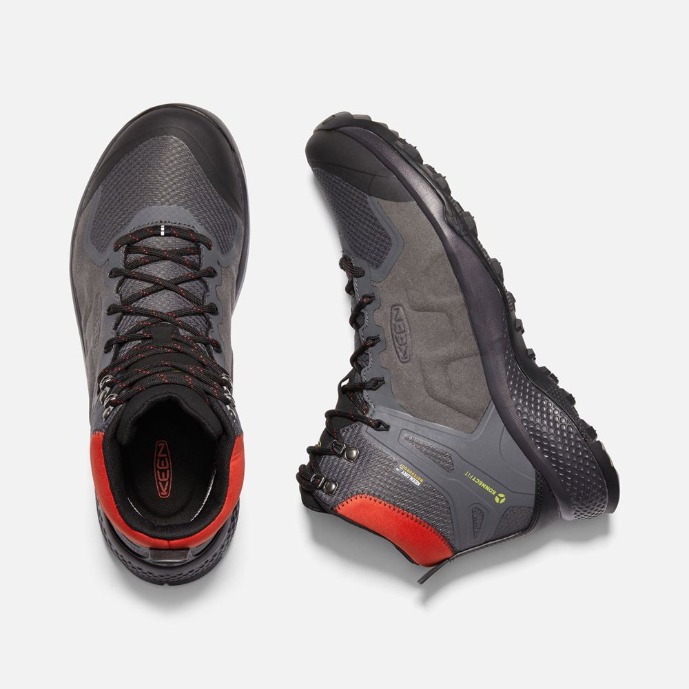 Botas de Seguridad Keen Mexico Grises Oscuro - Hombre Explore Waterproof - QL3980524